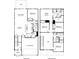 Detailed floor plan showcasing the layout of the first and second floors at 141 Satchel Ct, Mooresville, NC 28115