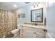 Bathroom with tile flooring, single sink vanity, and shower at 145 Waterwood Dr, Shelby, NC 28150