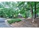 Charming single-story home with a welcoming porch, nestled amidst lush greenery and mature trees at 1633 Kiawah Ct, Gastonia, NC 28056