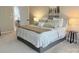 Relaxing bedroom with a king size bed, neutral colors, and soft lighting for a tranquil atmosphere at 1673 Beleek Ridge Ln, Clover, SC 29710