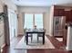 Bright dining room with sliding glass doors and access to the updated kitchen at 1673 Beleek Ridge Ln, Clover, SC 29710