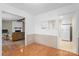 View of the dining room into the living room and kitchen at 1713 Andover Nw St, Concord, NC 28027
