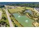 Aerial view showcases the community ponds, sports fields, and recreational areas at 3145 Bridgewater St, Lancaster, SC 29720