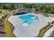 A resort-style community pool featuring a large swimming area and modern amenities at 3145 Bridgewater St, Lancaster, SC 29720