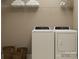 Functional laundry room equipped with modern washer and dryer, along with storage baskets for convenience at 3887 Horsham St, Indian Land, SC 29707
