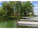 Picturesque waterfront view of home and private dock from the lake at 5075 Lakeview Cir, Sherrills Ford, NC 28673
