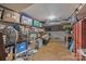 Unfinished basement area with ample storage space, shelving, and exposed ductwork at 603 S Fulton St, Salisbury, NC 28144