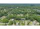 Aerial view of property showing surrounding trees at 8019 Walnut Creek Ln, Charlotte, NC 28227