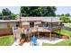 Multi-level deck with gazebo offers outdoor seating at 920 Thomas St, Statesville, NC 28677