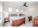 A charming bedroom features two twin beds and light gray carpeted floors at 13708 Huntson Park Ln, Huntersville, NC 28078