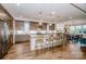 Spacious kitchen with an island, stainless steel appliances, and pendant lighting at 13708 Huntson Park Ln, Huntersville, NC 28078