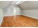 Large attic space offering ample potential, featuring hardwood floors and natural light at 1653 Shetland Ln, Rock Hill, SC 29730