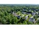 Aerial view of a neighborhood nestled amongst mature trees and lush greenery at 179 Browning Dr, Taylorsville, NC 28681