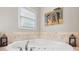 Relaxing bathroom area with a soaking tub and designer accents at 179 Browning Dr, Taylorsville, NC 28681