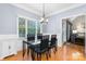 Inviting dining room with light-filled views and seamless access to the living spaces at 179 Browning Dr, Taylorsville, NC 28681
