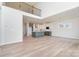 Open living space with hardwood floors, high ceilings and an open concept kitchen and dining area at 18019 Wilbanks Dr, Charlotte, NC 28278