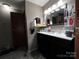 Bathroom with double vanity, tile flooring and modern fixtures at 226 Lake Sylvia Rd, Lincolnton, NC 28092