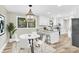 Open kitchen with an island and new stainless steel appliances, ideal for casual dining at 2323 Brookwood Rd, Lincolnton, NC 28092