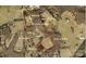 Aerial view showcasing property acreage, runway, barn, and home layout at 2905 Medlin Rd # 40 Acres, Monroe, NC 28112