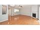 Bright living room with fireplace and hardwood floors at 3014 Castleberry Ct, Charlotte, NC 28209