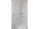 The shower features an adjustable showerhead and built in soap shelves at 510 3Rd St, Salisbury, NC 28144