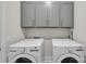 Functional laundry room equipped with modern LG washer and dryer units at 513 Meadow Ridge Dr, Belmont, NC 28012
