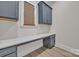 Office featuring a built-in desk, neutral tones and natural light from a window at 513 Meadow Ridge Dr, Belmont, NC 28012