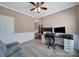 Cozy office space with neutral walls, comfortable seating, and ample workspace at 5424 Tilley Manor Dr, Matthews, NC 28105