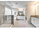 Beautiful bathroom showcasing a glass shower, soaking tub, granite counters, and tiled floor at 5635 Agora Ct, Lancaster, SC 29720