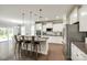 Modern kitchen with stainless steel appliances, granite countertops, and island seating at 5635 Agora Ct, Lancaster, SC 29720