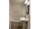 Bathroom featuring modern fixtures and a tiled shower and a vintage mirror at 1126 Clement Ave, Charlotte, NC 28205