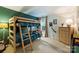 Cozy room with bunk beds, a telescope, and playful decor at 14203 Queens Carriage Pl, Charlotte, NC 28278