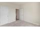 Clean bedroom with neutral carpet and good closet space at 14347 San Paolo Ln, Charlotte, NC 28277