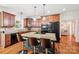 Stylish kitchen featuring granite countertops, stainless steel appliances, and a breakfast bar at 1575 Williamsburg Dr, Rock Hill, SC 29732