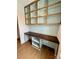 Office area featuring custom built-in shelves and a desk, perfect for working from home at 1721 S New Hope Rd, Gastonia, NC 28054