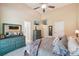 Serene bedroom with neutral tones, vaulted ceiling, and ensuite bathroom at 207 Spaniel Se Dr, Concord, NC 28025