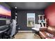 Office space with large monitor, comfortable chair, and calming color scheme at 2717 Aubrey St, Monroe, NC 28110