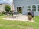 Back patio with outdoor dining set, grill, and green lawn, ideal for outdoor entertaining at 417 Livingston Dr, Lancaster, SC 29720