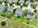 Picture showcases spacious backyards, including solar panels, fenced yards, and well-maintained landscapes at 417 Livingston Dr, Lancaster, SC 29720