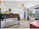 Cheerful bedroom with bunk bed, colorful curtains, and plenty of space at 417 Livingston Dr, Lancaster, SC 29720