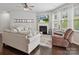 Comfortable living room showcasing a fireplace, dark wood floors, and a large window for natural light at 417 Livingston Dr, Lancaster, SC 29720