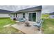 Relaxing backyard patio with outdoor seating and a cozy fire pit for evening enjoyment at 4511 Hunton Dale Nw Rd, Concord, NC 28027