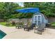 The backyard is equipped with a shed and outdoor seating at 6313 Weddington Rd, Concord, NC 28027