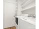 Bright laundry room with washer and dryer at 10101 Wood Ct, Charlotte, NC 28277