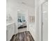 En-suite bathroom with soaking tub and shower with glass doors, attached to bedroom with home gym at 10135 Blakeney Preserve Dr, Charlotte, NC 28277