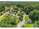 An aerial view of a lovely neighborhood featuring mature trees and well-maintained lawns at 10621 Glenmac Rd, Charlotte, NC 28215