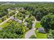 An aerial view of a lovely neighborhood featuring mature trees and well-maintained lawns at 10621 Glenmac Rd, Charlotte, NC 28215