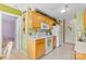 Eat-in kitchen with wood cabinets at 10621 Glenmac Rd, Charlotte, NC 28215