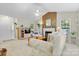 Spacious living room showcasing fireplace and ample natural light at 10621 Glenmac Rd, Charlotte, NC 28215