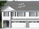 A two-story townhome with white siding, dark shutters, and two-car garage, offering curb appeal at 12526 Susanna Dr, Charlotte, NC 28214